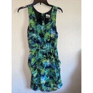 Under Ligne silk Dress Tie Dye Open back fairy 90s Y2k whimsical 10